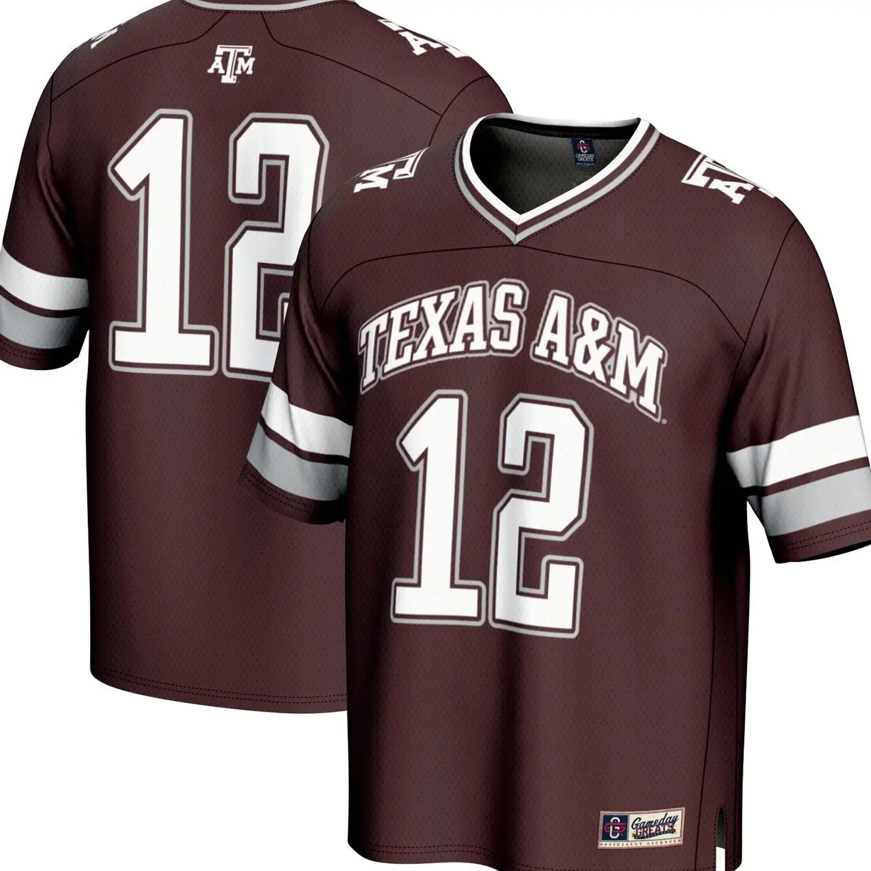 #12 Texas A&M Aggies GameDay Greats Lightweight Collegiate Football Fashion Jersey - Maroon