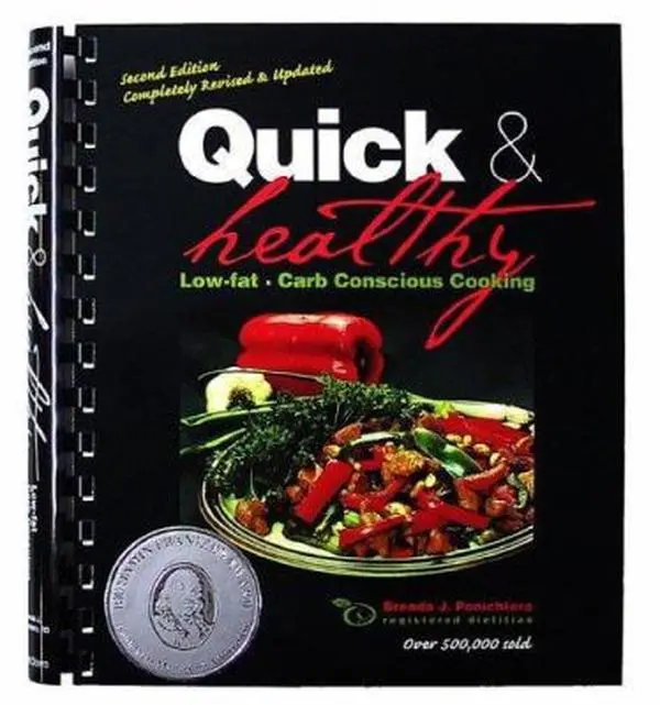 USED Book - Quick & Healthy Low-fat, Carb Conscious Cooking, 2nd Edition by Brenda J. Ponichtera (Plastic Comb) - english