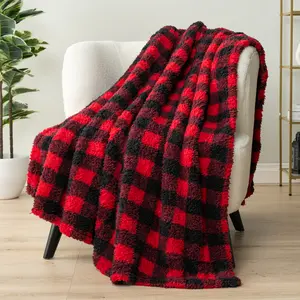 PAVILIA Sherpa Throw Blanket for Couch Sofa, Fluffy Warm Plush Blanket for Bed, Cozy Super Soft Lightweight Throw, Fuzzy Decorative Blanket, All Season Home