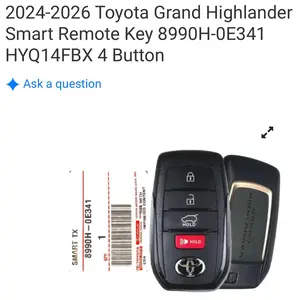 2024-2026 Toyota Grand Highlander Smart Remote Key 8990H-0E341 HYQ14FBX 4 Button