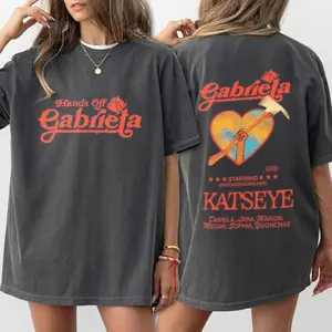 Vintage Katseye Gabriela Shirt, Kpop Girl Group Double Sided Tee, Katseye Fan Merch
