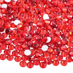 Lt Siam Glass Rhinestones
