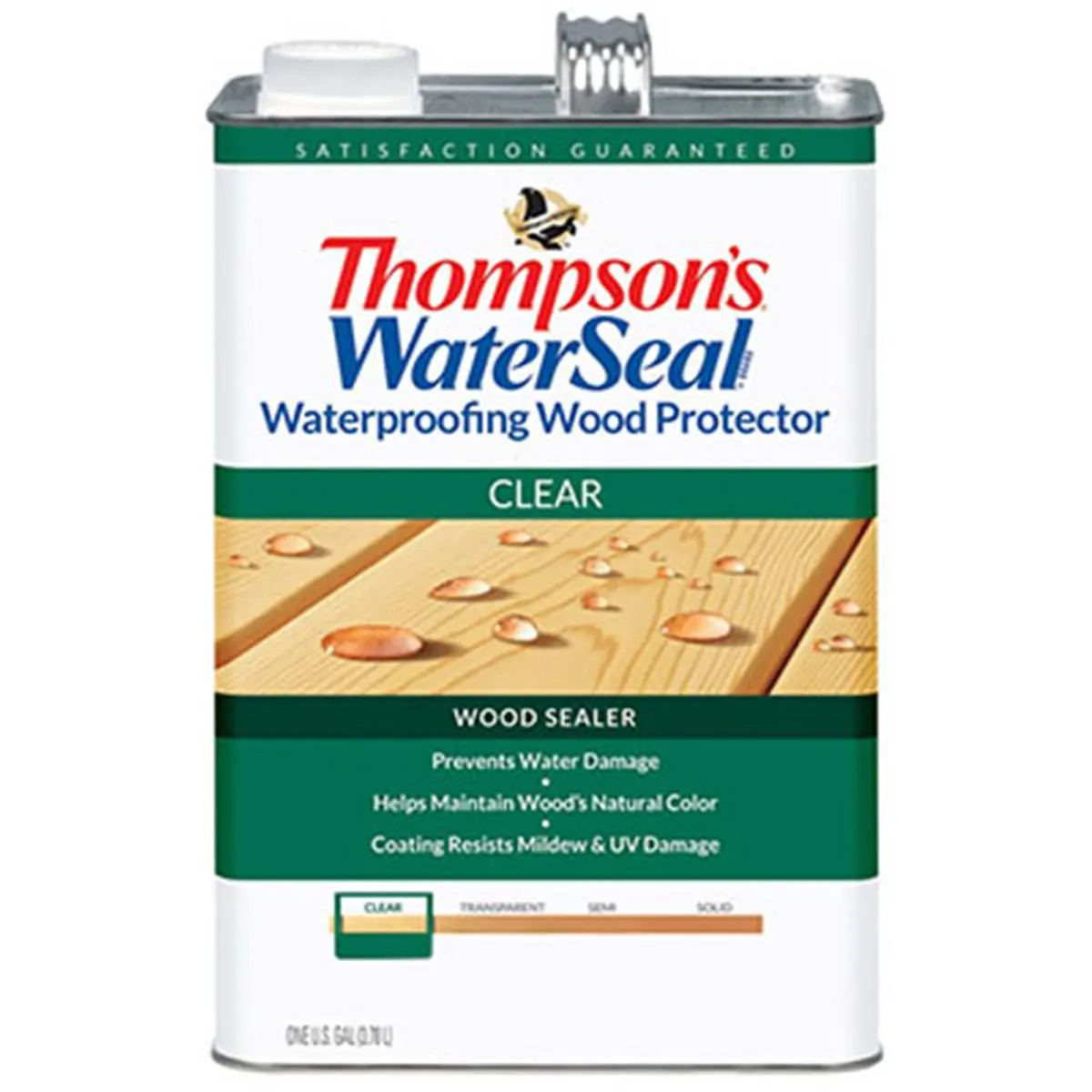 Thompsons Waterseal 21802 1.2 Gallon Wood Protector- Clear, Wood Sealant, Resists, Water Damage