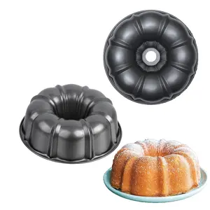 1pc  Black Non-Stick Baking Cake Mold, Suitable for Pound Cakes, Classic Cakes, Easy to Demold, Durable Baking Tools, Kitchen Tools, Very Suitable for Thanksgiving, Christmas, Easter