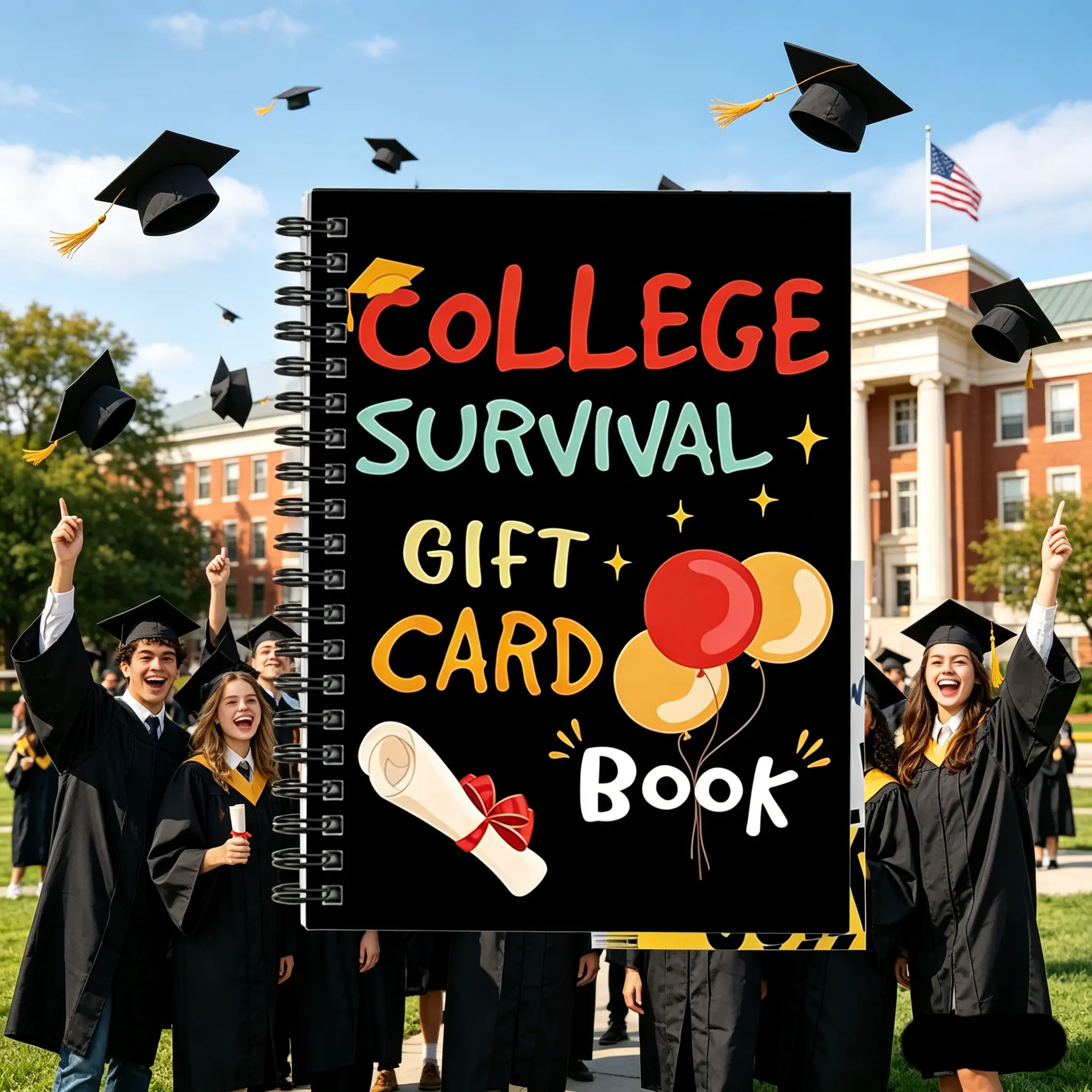 College survival gift card book - College Gift Card Book 2026 open when envelopes for college student– Graduation Gifts for High School College Survival Gift Card Booklet Holder Book