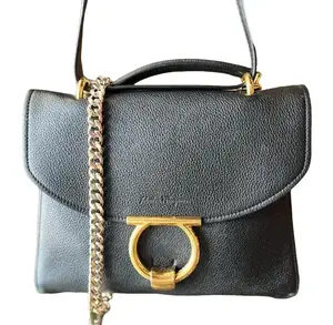 Pre-owned SALVATORE FERRAGAMO leather Crossbody Bags Gancio Crossbody Bag