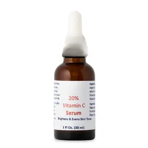 Roses Natural 20% Vitamin C Serum - Brightens & Evens Skin Tone - Non-Greasy Formula - 1 Fl Oz - For All Skin Types - Gradual Results - Gentle on Sensitive Skin Radiant Brightening Daily