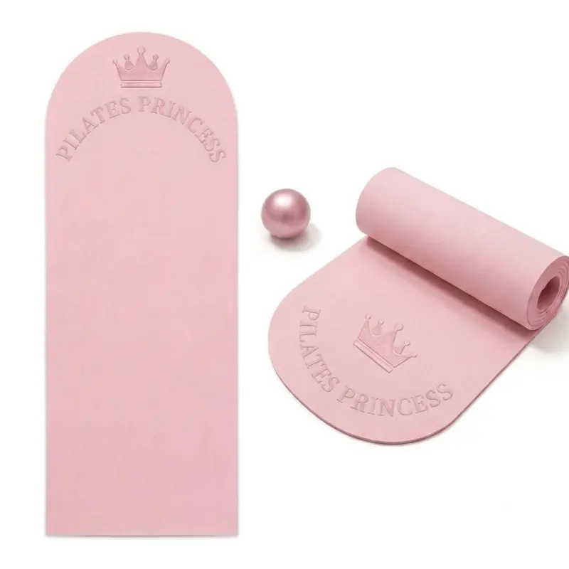 Pilates Princess Premium Arch non skip Pilates Yoga Mat – Monochromatic Baby Pink Luxury Edition