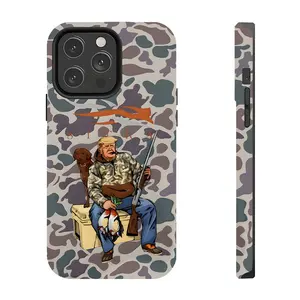 Camouflage Sitk Hunter Trump Phone Case Old School Waterfowl Suitable for iPhone 17/16/15/14/13/12/11 Pro Max/Plus and  Samsung Galaxy S23FE/22/23/24/25