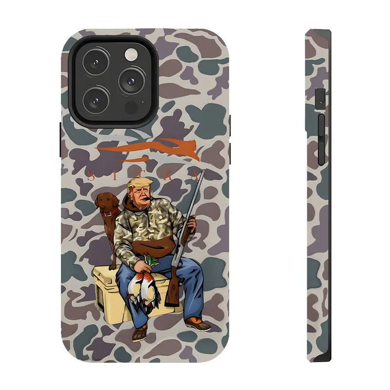 Camouflage Old-School Waterfowl Sitka Hunter Smartphone Case - Mobile Phone Accessory for iPhone 17/16/15/14/13/12/11 Pro Max/Plus & Samsung Galaxy S23FE/22/23/24/25 Devices