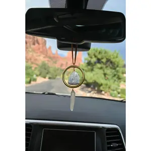 Calming Blue Calcite Car Charm