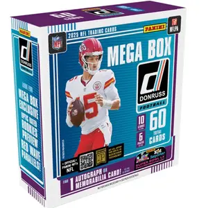 Panini PYT (101) 1 -2025 Donruss Football Mega Box Officially Licensed NFL Trading Cards