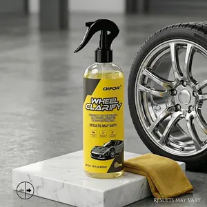 QIFOR 5-in-1 Automotive Rust Remover & Iron Spray - Professional Heavy-Duty Solution for Car Paint, Wheel Rims - Fast-Acting Converter Safe for Automotive, Marine Vehicles