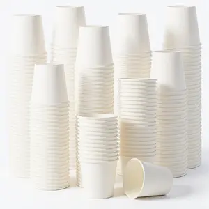 1000 Count 2 oz Bathroom Cups, Disposable Paper Bath Cups, Small Paper Cup, Bathroom Mouthwash Cup, White Mini Espresso Trophy for Bathrooms, Picnic, Travel