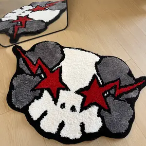 HYPEECE K-aws Star Style Graphic Rug 32x20 Inch – Cool Rugs for Bedroom & Bathroom, Soft Absorbent Non-Slip Machine Washable Area Rug for Kids & Teens, Hypebeast Room Decor (32"x20")