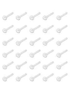 Transparent Nose Ring, Nose Hoop, Clear Nose Piercing Jewelry for Women & Men, Fashion Jewelry for Party, Daily Clothing Decor, Trendy All-match & Exquisite Jewelry for Birthday Gift