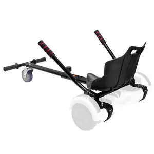 VEVOR Hoverboard Seat Attachment(Not included hoverboards), Compatible with All 6.5 8 8.5 10 Hoverboards, Grips Control, Adjustable Frame Length and 220 LBS Load Capacity, Hover Board Go Karts Accessory, for Kids Adults.