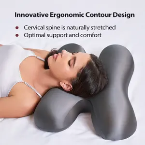 BodyPedia Obsidian Black Beauty Pillow, Anti Wrinkle Pillow, Memory Foam Skincare Pillow, Ergonomic Pillow with Anti-Wrinkle Design, Neck Support Pillow, Soft&Supportive Pillow, Odorless Material, Mellow Cloud Pillow, Pillow for sleeping