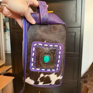 Purple toiletry bag