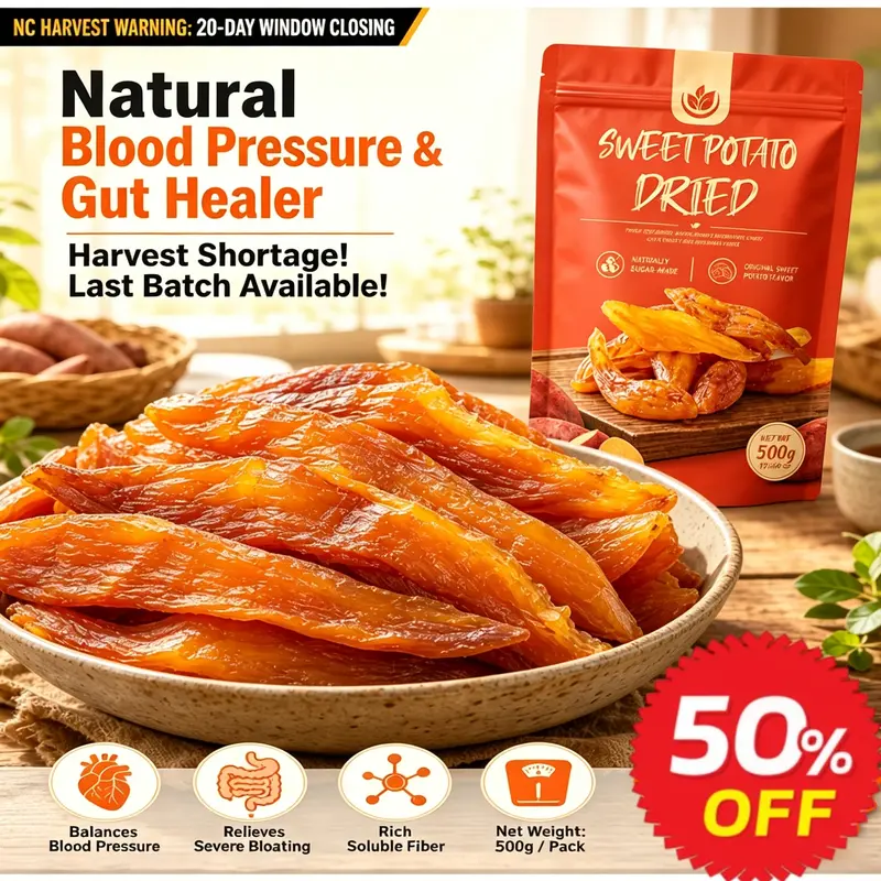 Fitness meal replacement snack: Rich in natural nutrients, made from whole dried sweet potatoes! These snacks allow you to eat with peace of mind and without guilt.