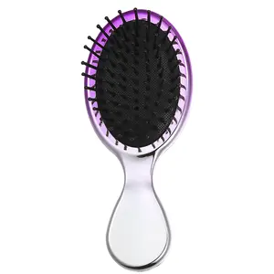 VOCOSTE Mini Travel Hair Brush, Pocket Gradient Detangler Brush for Wet and Dry Hair, Travel Small Size Paddle Brush for Women Men