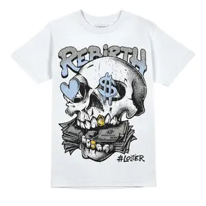 DopeSkill Graphic Tees White Metallic 5s Streetwear Unisex Cool T-Shirt Sneaker Colour Matching Rebirth Graphic