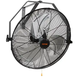 VEVOR Wall Mount Fan Waterproof IP44, Summervibes,Summervibes, 3-speed High Velocity Max. 4150 CFM, Industrial Wall Fan, Commercial or Residential for Warehouse, Greenhouse, Workshop, Patio, Black, ETL Listed VEVOR Super Brand Day