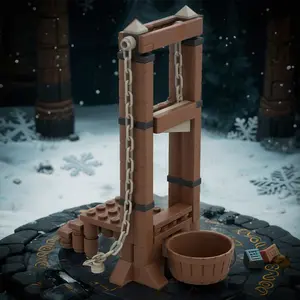 Ancient European Guillotine Building Blocks Model, Moc Hobbyist Assembly Toy, Executioner's Block Set, Birthday Gift, Christmas Present, Building Block Sets