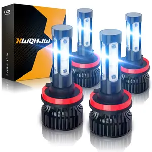 XWQHJW Compatible with Nissan Altima 2007-2018 LED Headlight Bulbs High/Low Combo Kit H11+H11, 6000K Beam Pure White Ultra Bright, Easy Install, Pack Of 4