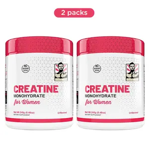 Creatine Monohydrate for Women with Collagen and BCAA's - Fitness Supplement Powder for Muscle, Healthy Hair, Skin, Nails and Recovery