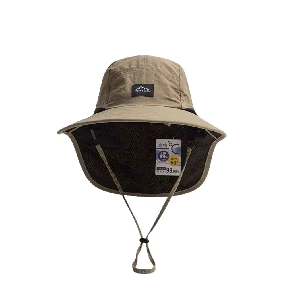 Unisex Outdoor UV Protection Bucket Hat with Neck Flap, Hats for Women, Ideal for Camping-Hiking Summer Headwear