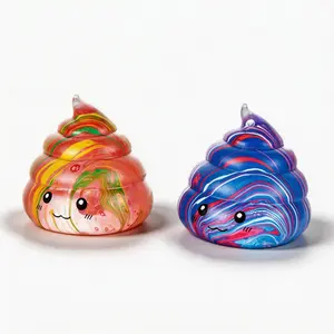 Novelty Poop Squishy Fidget Toys, Slow Rising Squeeze Stress Balls for Adults, Sensory Water Ripple Stress Relief Toys for Anxiety