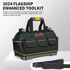 AIRAJ Transformable Heavy-Duty Tool Bag – Five-layer waterproof Oxford fabric, multiple external storage pockets, polypropylene reinforced base, large-capacity storage box