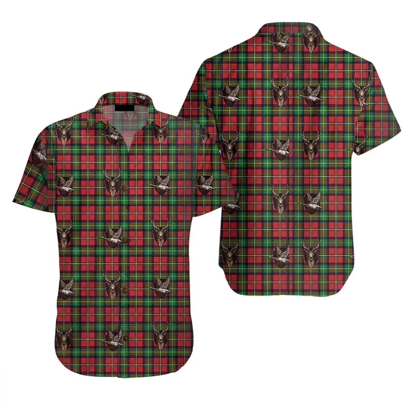 The Christmas Trophy Hawaiian Shirt - Short Sleeve, Button, Tie Back, Available in Sizes S to 5XL, 100% Woven Polyester Fabric, Casual Style - Clothes 3