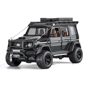 1:32 Mercedes Benz G550 4x4 Off Road SUV Alloy Diecast Model Car Library Bookcase Decorative Ornament Collectibles Automobile