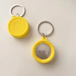 Lemon Slice Design Apple AirTag Case, Pet Locator Tracker Anti-Lost Shell Keychain Holder, Unique Protective Cover for AirTag Accessories