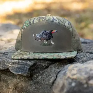 Turkey Embroidery Hunting Trucker Hat, Wild Turkey Camo Snapback, Hunter Outdoor Cap, Turkey Hunter Gift for Men, Hunting Season Hat