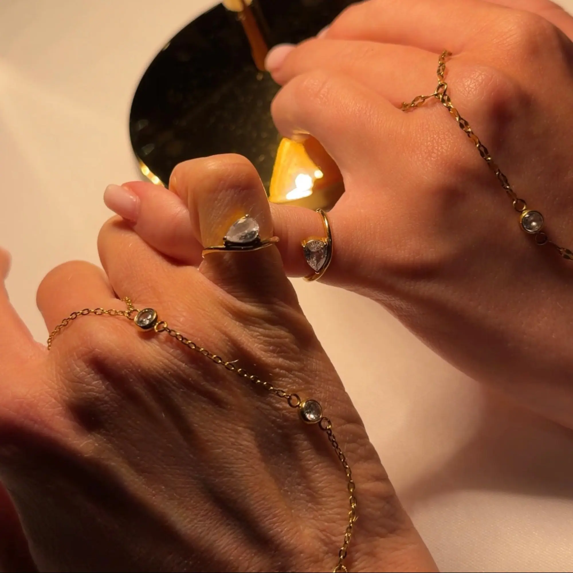 EVRY JEWELS Gold or Silver Plated Women's Pinky Ring Collection