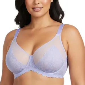 Mermaid Scales Lace Unlined Underwire Bra