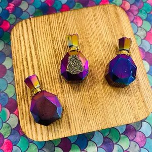 Crystal Geode Oil Pendant