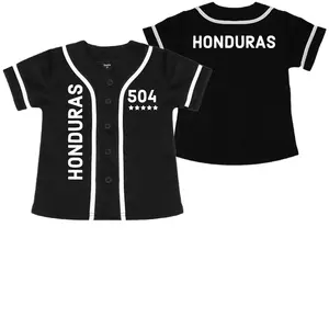 Honduras kids baseball Jersey for boys and girls Quick Dry Breathable Unisex Comfortable