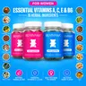 BEARVANA Women’s Daily Vitamin Gummies | Essential Vitamins A, C, E & B6 | 16 Herbal Ingredients | 4 Bottle Combo Pack | Berry Flavor | 240 Gummies