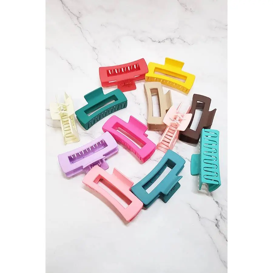 Matte Color Hair Claw Clip