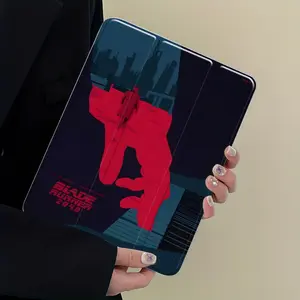 Cyberpunk Retro Movie iPad Case,Case for iPad (A16) 11th Generation 11 Inch 2025,iPad 10th Generation 10.9 Inch 2022,Slim Tri-Fold Stand Clear Back Cover with Pencil Holder & Auto Sleep,Shock-resistant Full Cover Suitable for Offices Schools and Homes