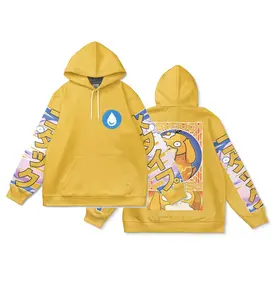 Psyduckpkm Streetwear Hoodie - Hoodies Japanese Anime Style Zip Up Hooded Sweatshirts Men Women Fashion Y2k Oversized Pullovers