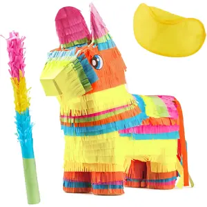 Cinco De Mayo Donkey Pinata for Kids Birthday Party for Fun Fiesta Taco Party Supplies, Luau Event Mexican Theme Decoration, Carnivals Festivals, Taco Tuesday Event
