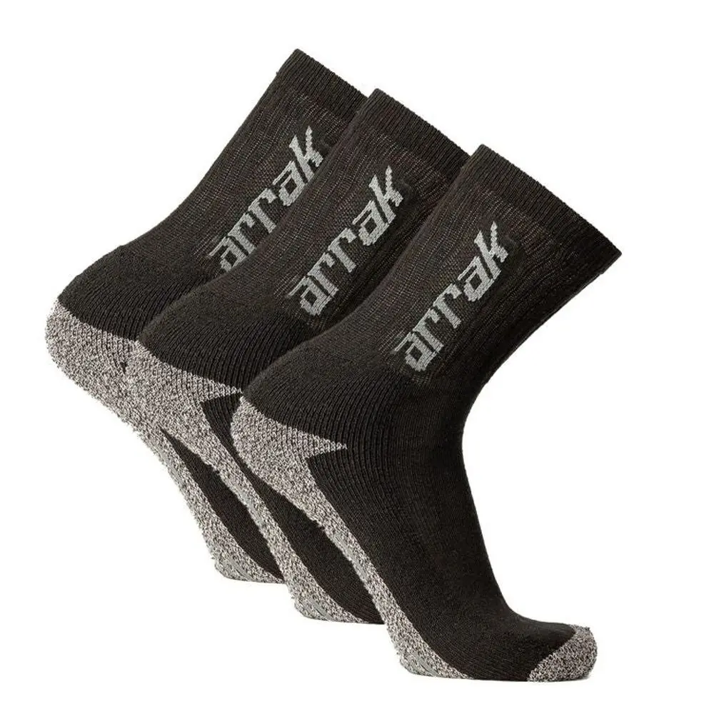 Long Life Work Socks 3-Pack (Black)