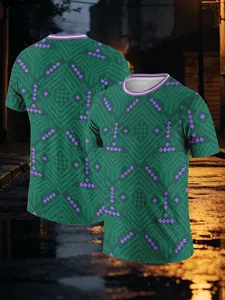 Men's Summer Sports T-Shirt, Saudi Arabia Print Design, Lightweight Breathable Fabric, Skin-Friendly Sweat Absorption, Perfect Gift for Football Fans