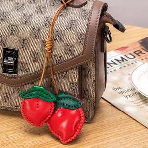 PU Handmade Hanging Ornament Bag Pendant Fun Cute Keychain Peace Fruit Watermelon Pendant