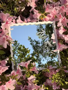 Handmade Engraved Mirror - Koi Fish